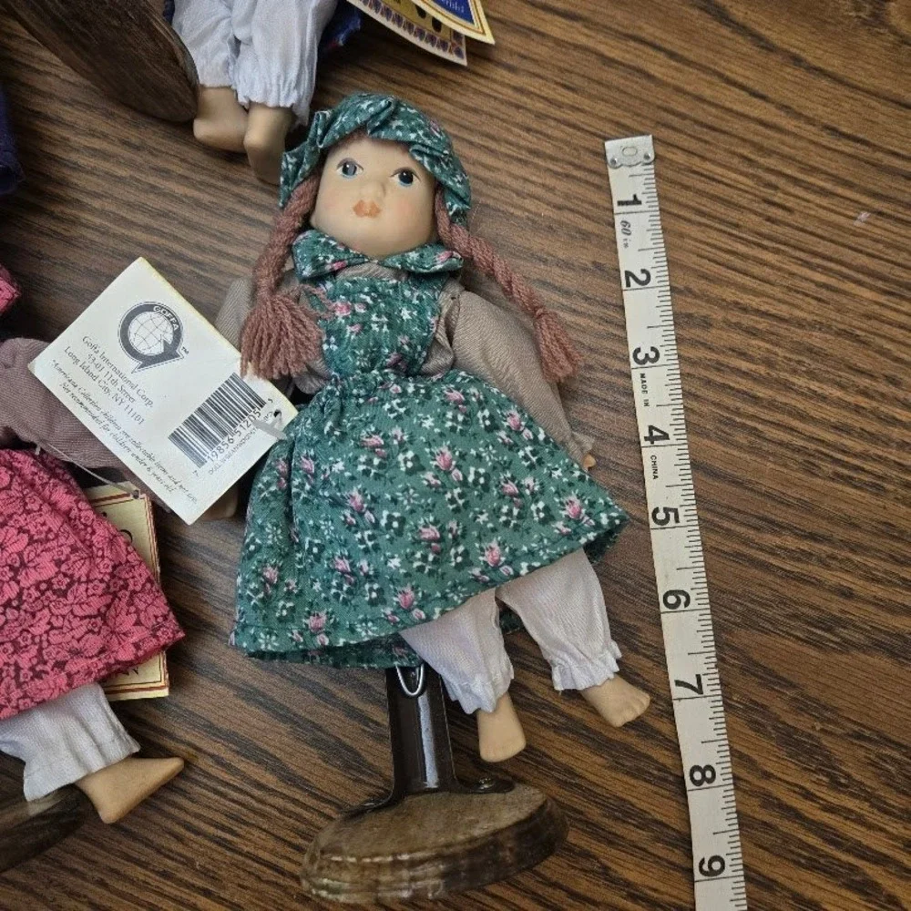 Americana Collection‎ Hand Painted Porcelain Children Dolls Lot 9 Vintage Style